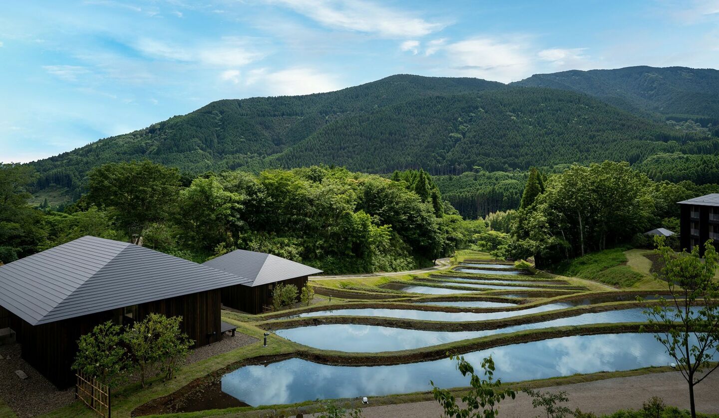 棚田の風景が広がる「界 由布院」