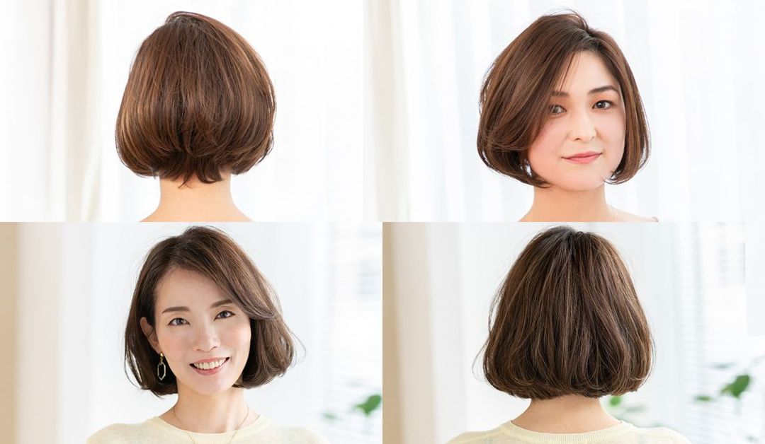 40代におすすめ 重めのボブヘア 前髪なし あり別 大人女性のための重めボブヘアまとめ Precious Jp プレシャス