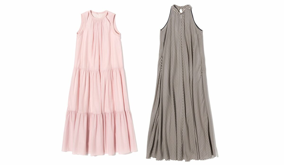 サヴィル サヴィ】春の本命ワンピース｜たっぷりと風をはらむマキシ丈 
