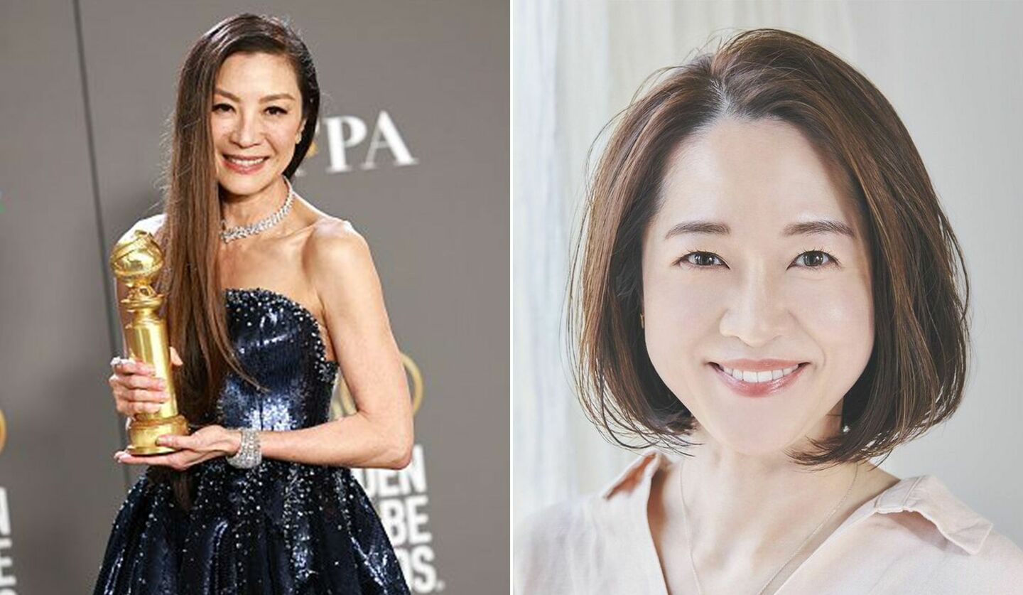 女優ミシェル・ヨー、女性ヘアモデルさん