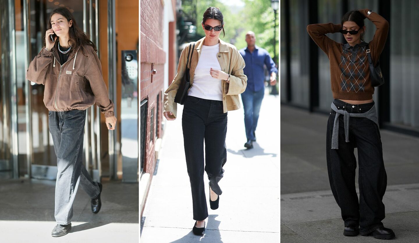 ブラックデニムをはいていたロリ・バイーヤ、ケンダル・ジェンナー、ソフィア・ガイス