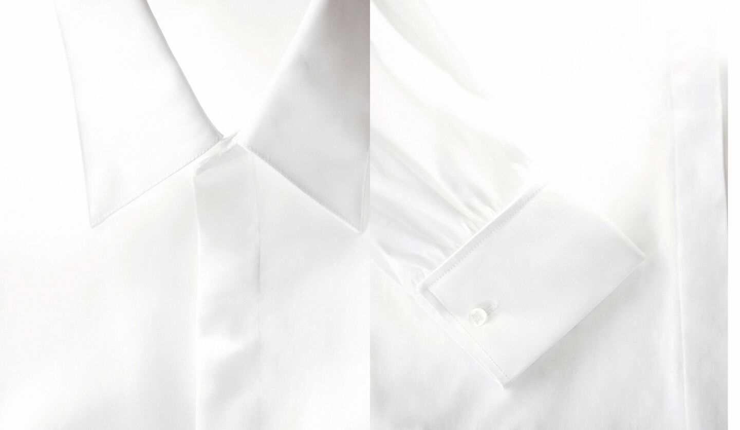 「マックスマーラ」の白シャツの画像