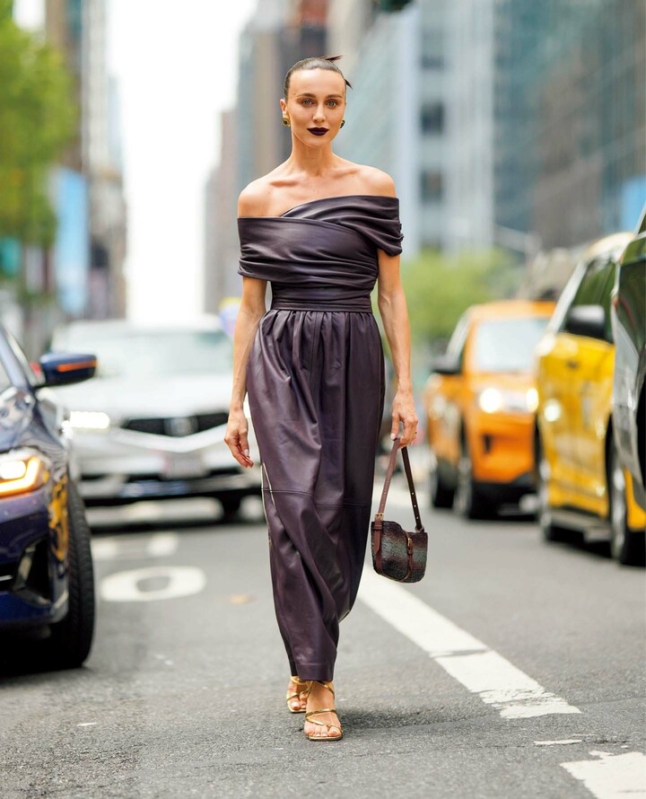NYの街角でキャッチした大人女性のコーディネート