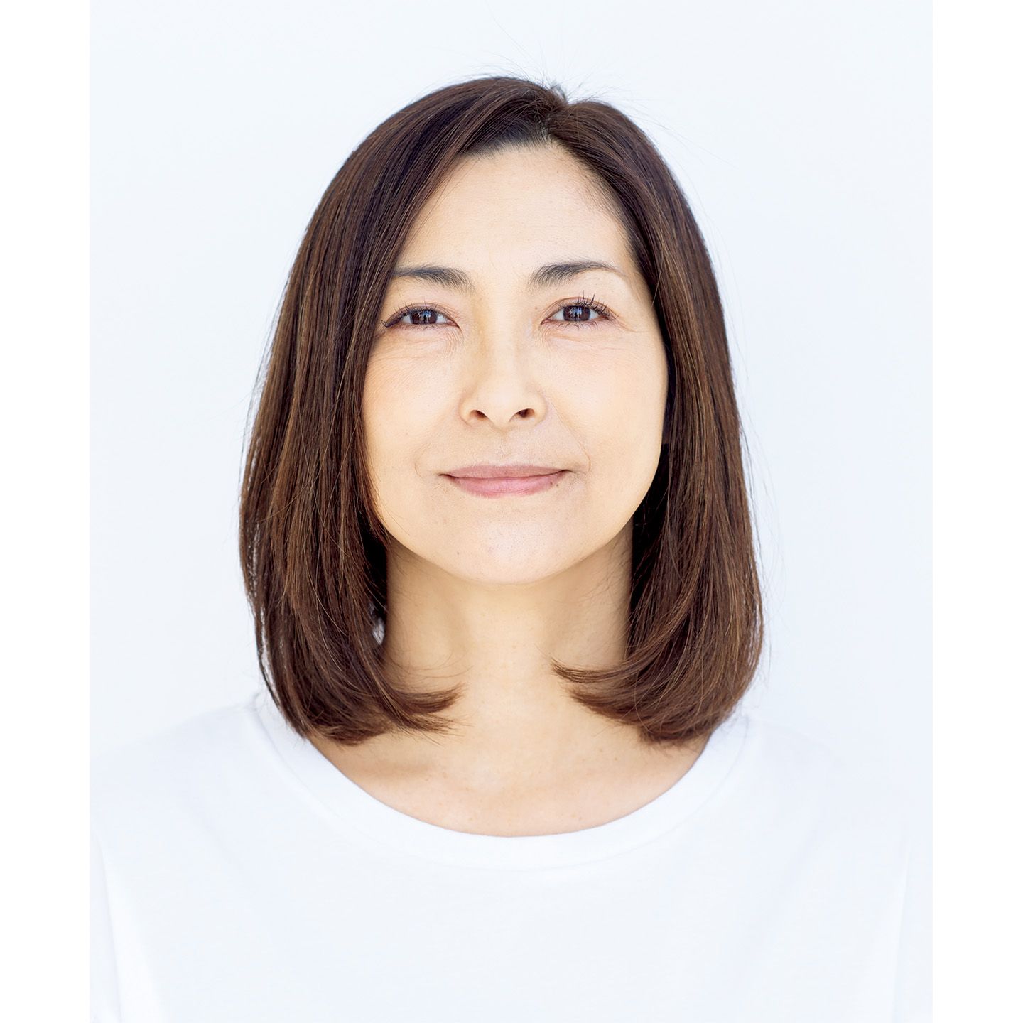 40代 髪型_1,ミディアムヘア_1,ボブ_1