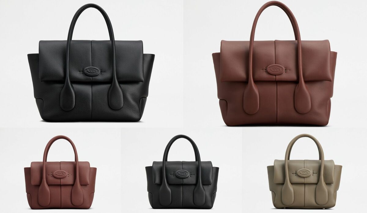 TOD'S Di バッグ リバース スモール バッグ Woman ブラック トッズ レザー DI バッグ スモール