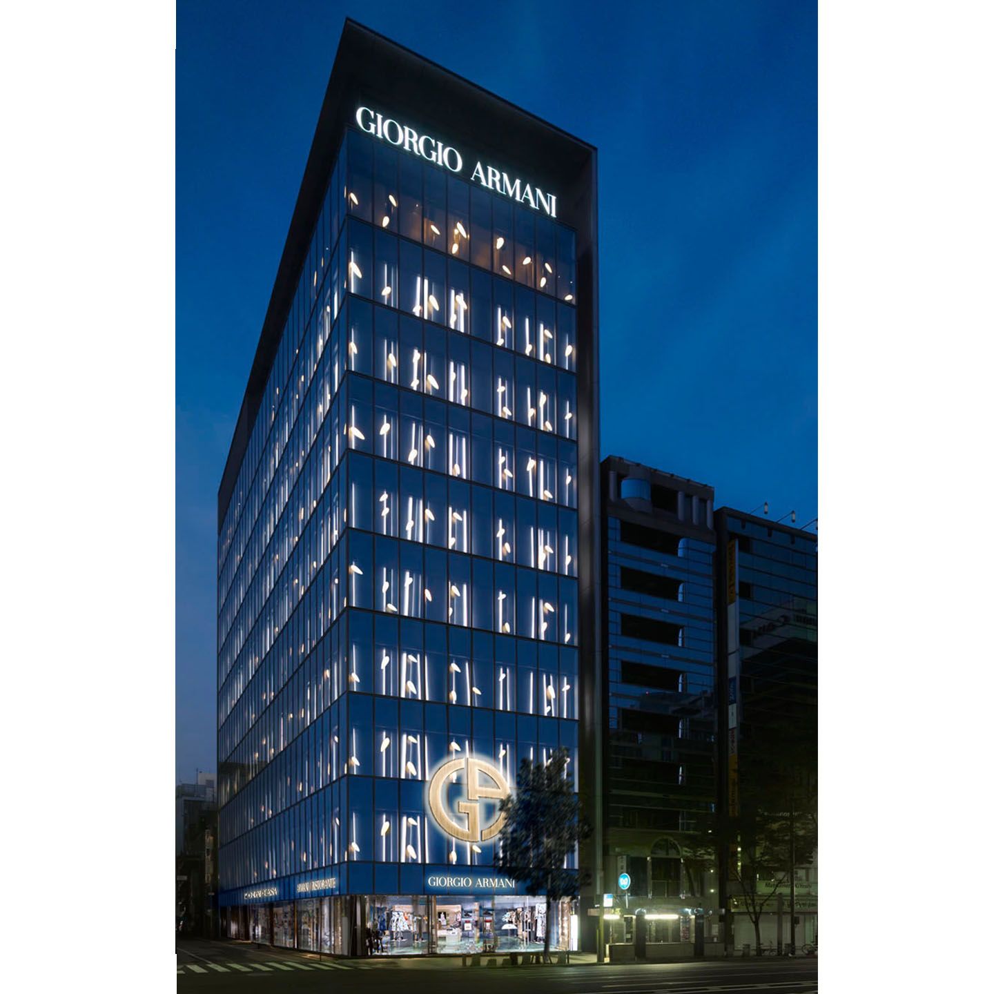 アルマーニ/銀座タワーの外観