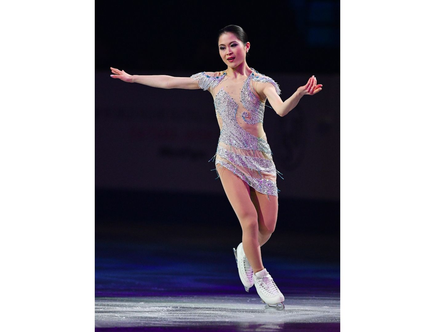 演技中の宮原知子選手