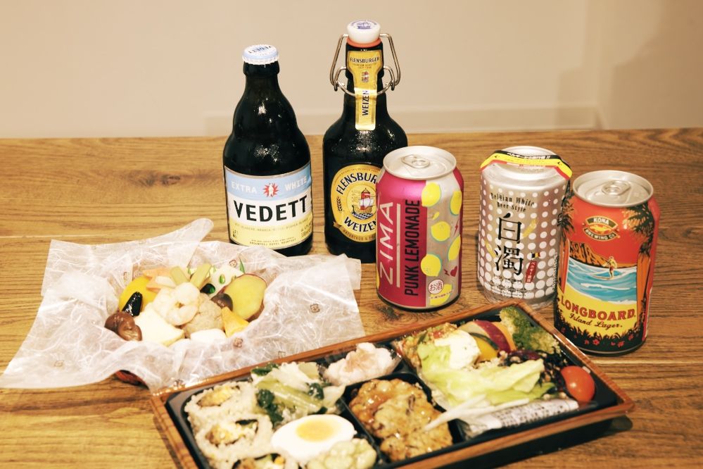 ビールが好きな河野さん。海外のビールを中心にセレクト