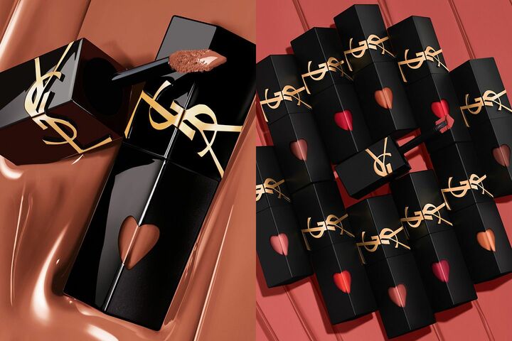 「YSL ザ インクス ヴィニルクリーム」と「YSL ザ インクス ブラークリーム」の写真