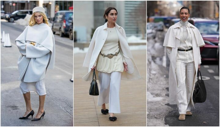 海外セレブの春ホワイトコーデ