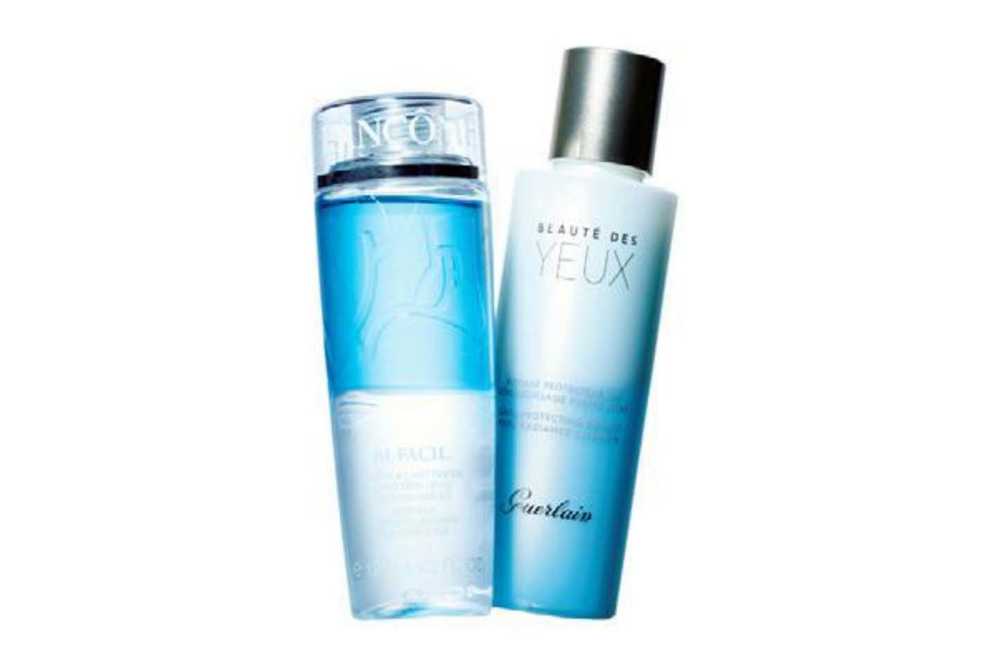 左/ランコム ビファシル 125ml ¥4,500 右/ゲラン アイ&リップ メイクアップリムーバー125ml ¥5,500