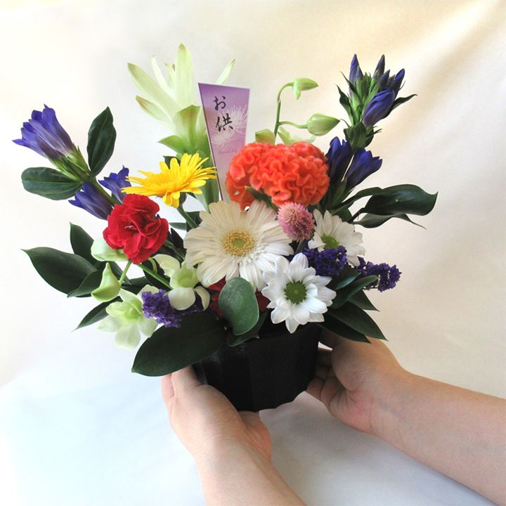 花「【生花】お供え用【秋のお彼岸アレンジ】」