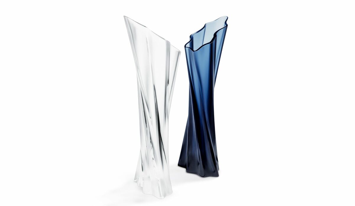 ラリック LALIQUE フラワーベース　エリザベス ELISABETH 美品】ラリック エリザベス 花瓶 ガラス製品 LALIQUE