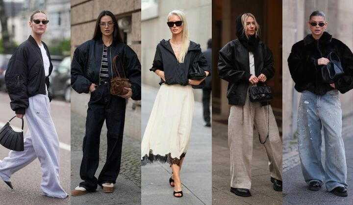 黒ブルゾンコーデ