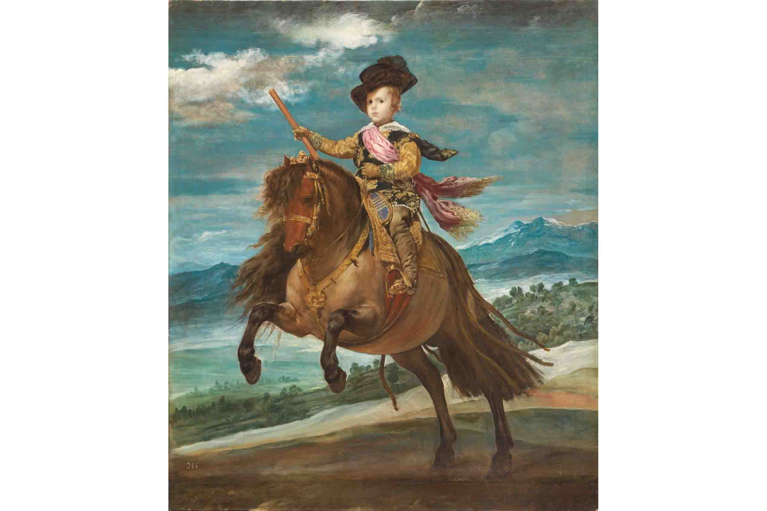 ディエゴ・ベラスケス 《王太子バルタサール・カルロス騎馬像》 1635年ごろ マドリード、プラド美術館蔵 ©Museo Nacional del Prado