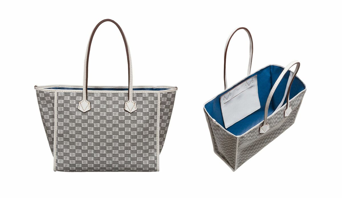 美品 MOREAU PARIS トートバッグ セレスタン ホワイト グレー 美品 MOREAU PARIS トートバッグ セレスタン ホワイト グレー