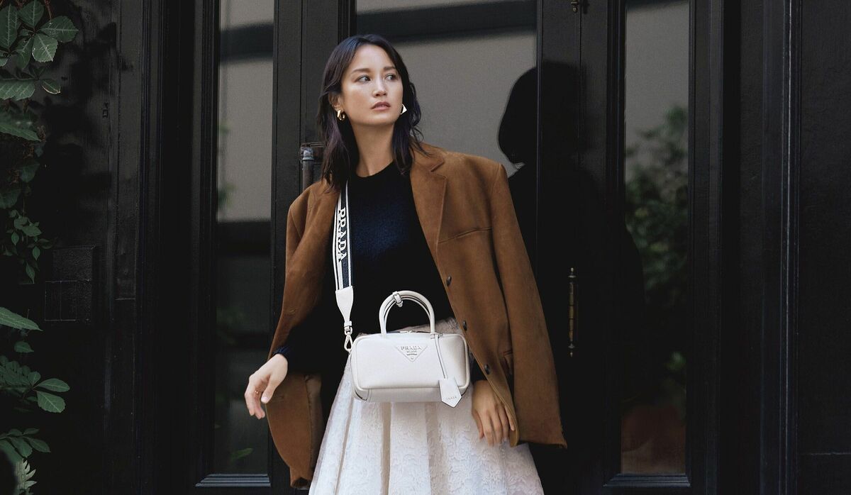 PRADA ブラック フレアスカート Prada Re-Nylon プリーツ スカート | ブラック | FARFETCH JP