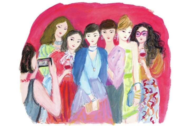 網中いづるさんの女性のイラスト