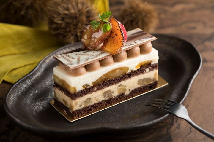 「栗と洋梨のケーキ」¥550