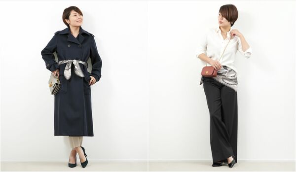 脱・定番!人気スタイリストが教える、スカーフのトレンドアレンジ2選