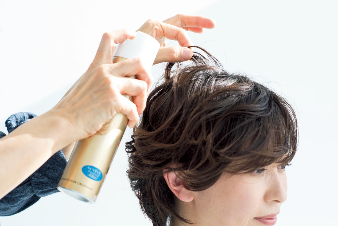 40代 髪型_14,40代 ショートヘア_14,ヘアアレンジ_15