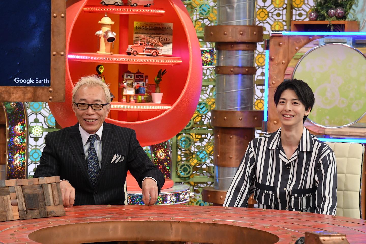 ©ABCテレビ 所ジョージさんと高杉真宙さん