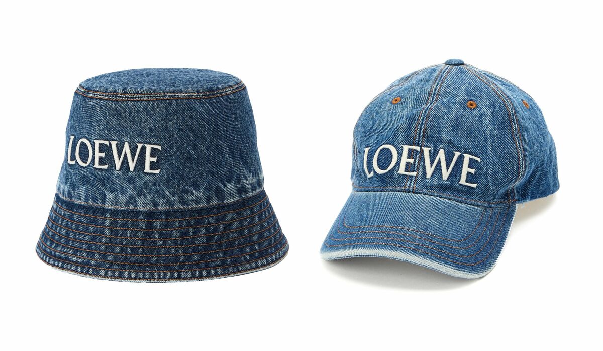 【新品未使用】LOEWE ロエベ　デニム キャップ LOEWE ロエベ ロゴ キャップ 帽子 デニム 新品未使用正規品