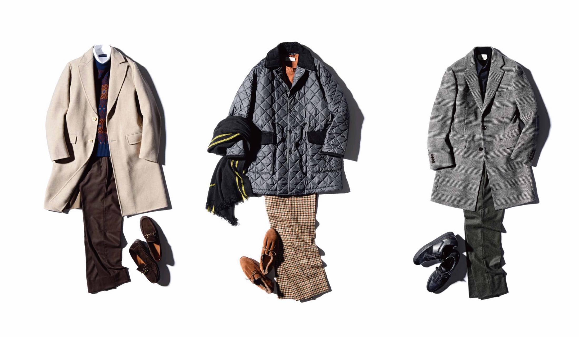 ラベンハムのコート、カルーゾのコート、トゥモローランドピルグリムのコートをを使用したコーディネート