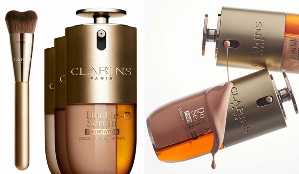 【本日発売】「クラランス」大人気美容液『ダブル セーラム』から“新ファンデーション”誕生──カッサメソッドを搭載したブラシにも注目