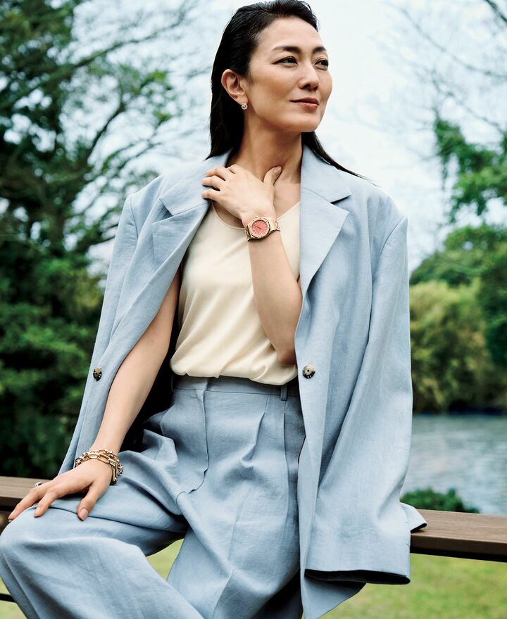 時計_1,高級時計_1,春コーデ_1,ジャケット_1,パンツ_1