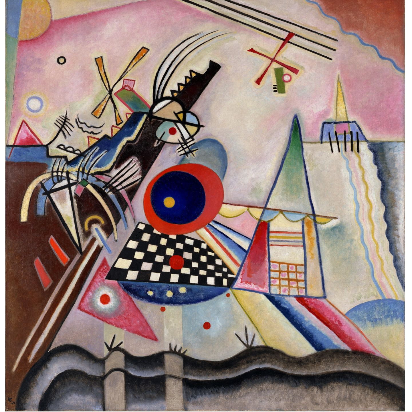 ワシリー・カンディンスキー 《支え無し》 1923年 ポーラ美術館蔵