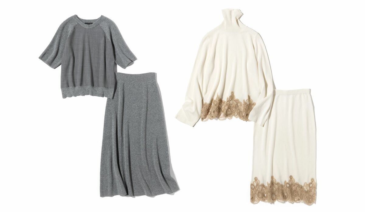 ファビアナフィリピのニットです。 ファビアナフィリッピ】秋一番のエレガント服｜リュクスなひと技で洒落