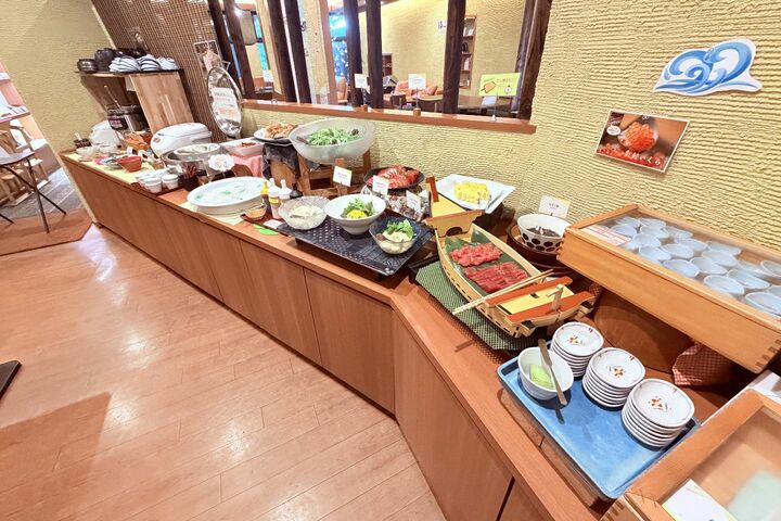 朝食ビュッフェの一例