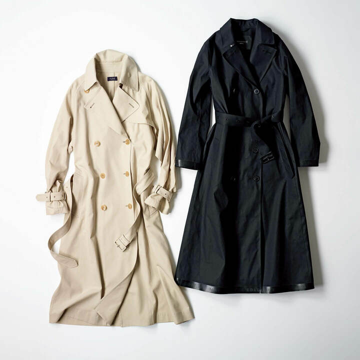 左から／■３：コート￥78,000（アングローバル〈イレーヴ〉）、■４：コート￥210,000（ドーバー ストリート マーケット ギンザ〈マッキントッシュ エディット.〉）　[Precious2019年3月号46ページ] 