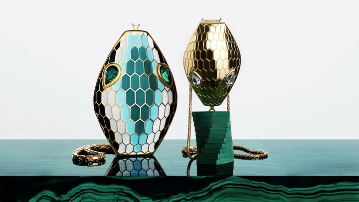 ブルガリのジュエリーバッグコレクション「ブルガリ アイコンズ ミノディエール」