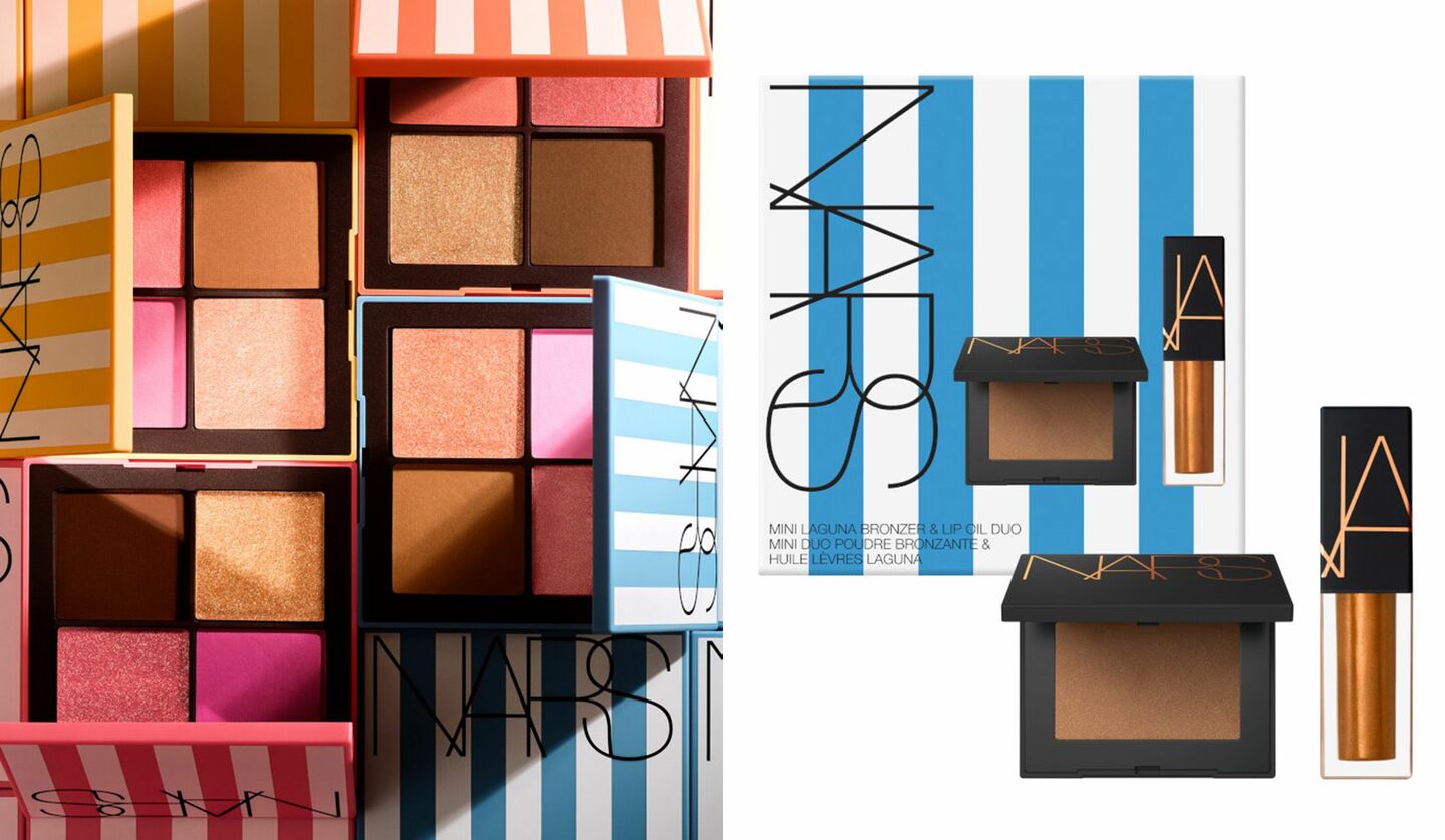 NARS ホットエスケープ チークパレットとミニラグナブロンザー＆ミニリップオイルデュオ