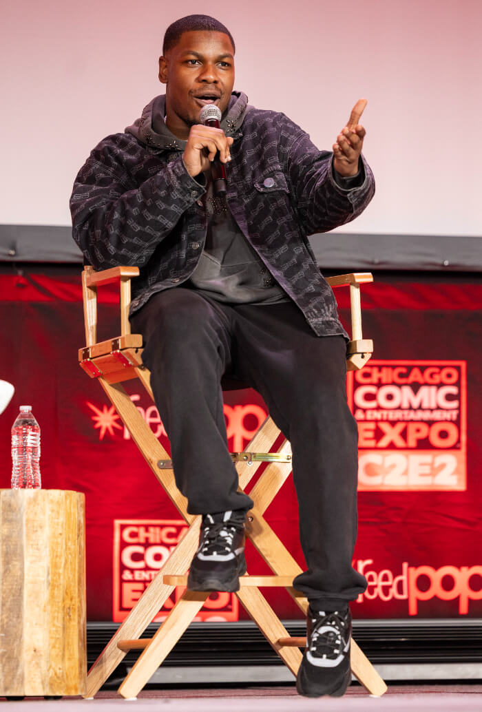 2025年4月12日、シカゴ・コミック＆エンターテインメント・エキスポ（C2E2）での「The Force of Talent：Spotlight on John Boyega」。