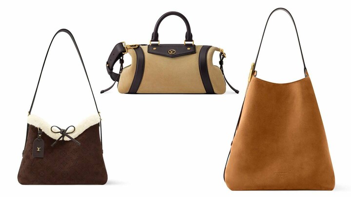 ルイ・ヴィトンのスエード素材のバッグ3種