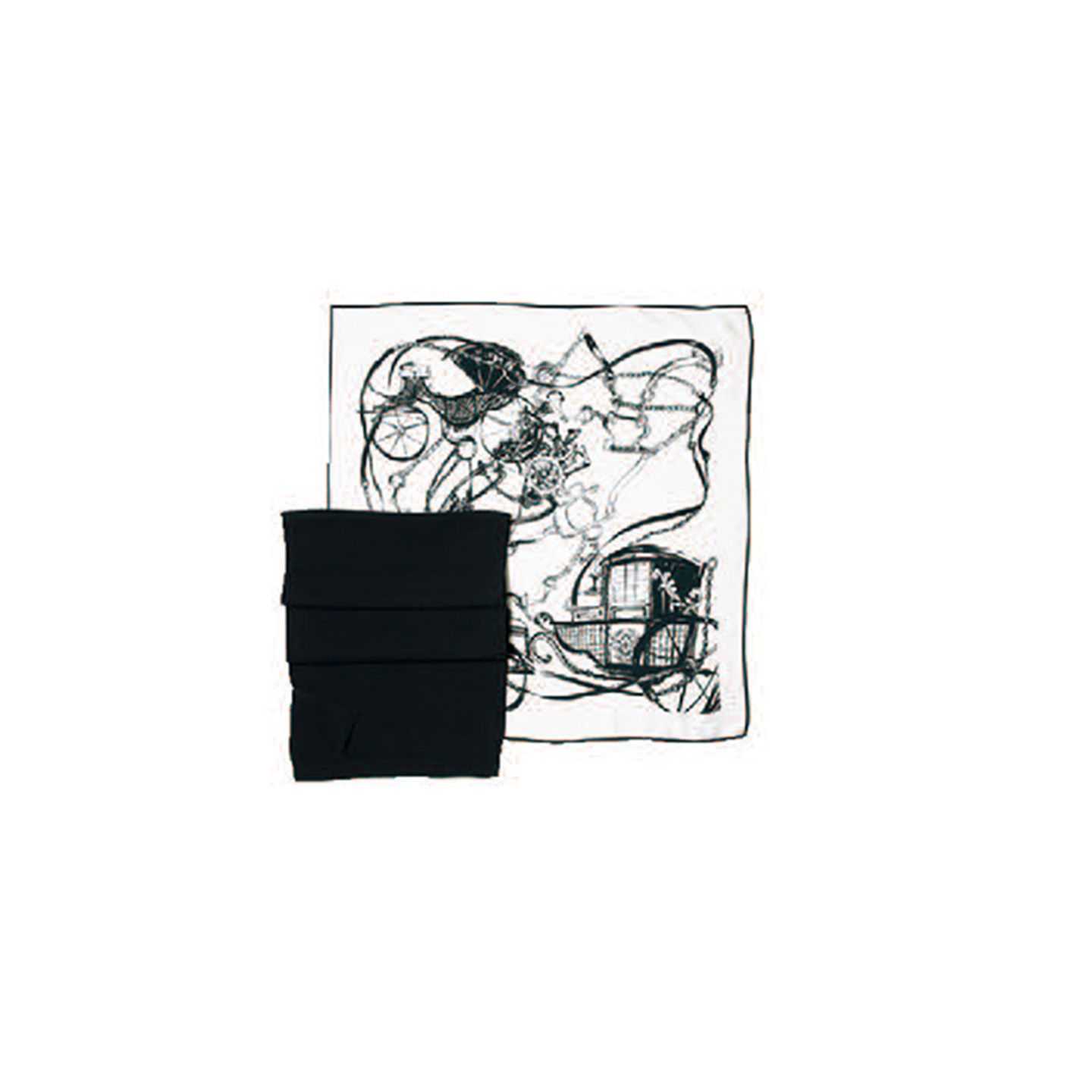 柄【縦88×横88cm】¥16,000(wb) 無地【縦185×横43cm】¥49,000(チェルキ〈アンドレ マウリーチェ〉)