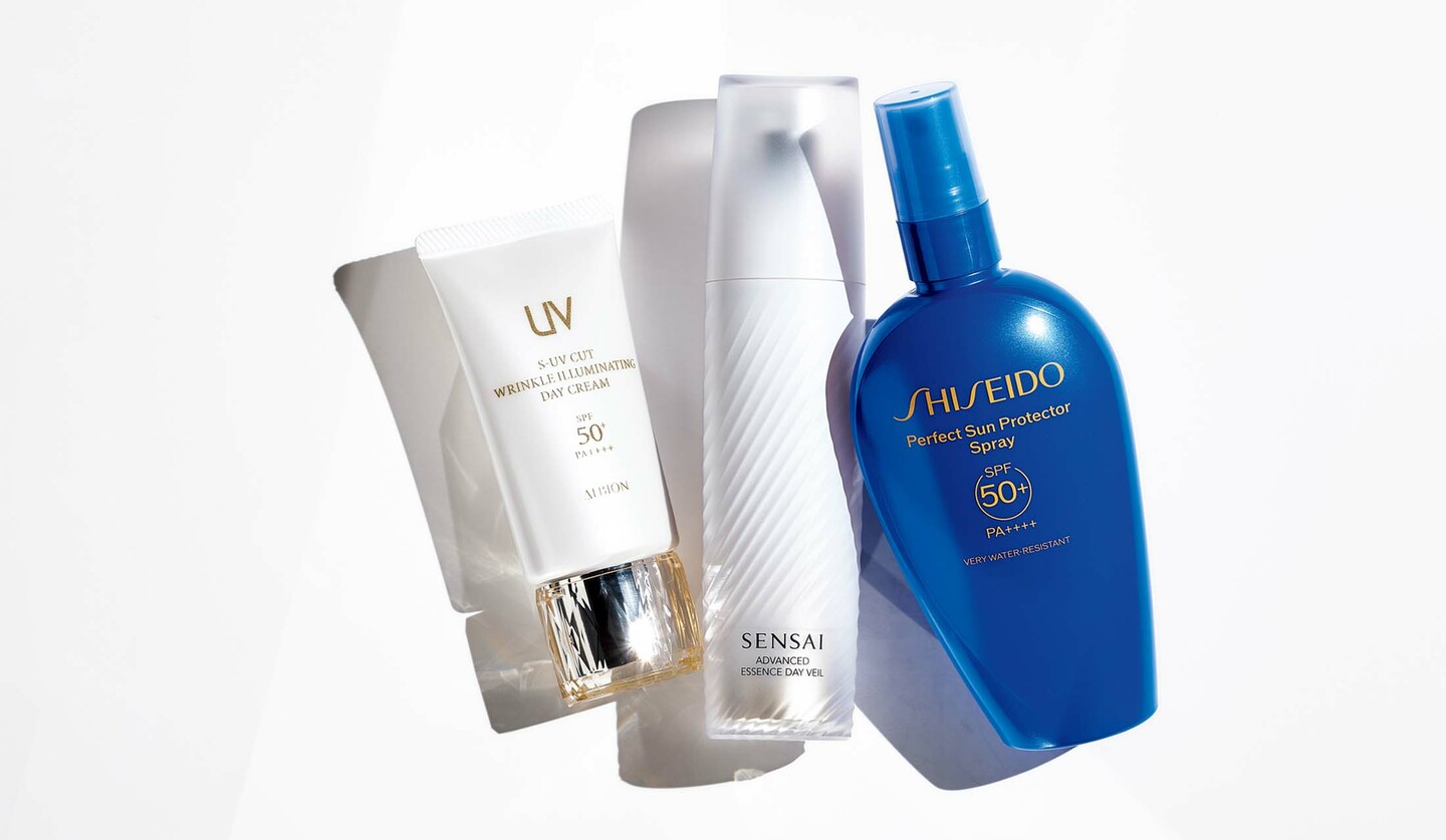 アルビオン、カネボウ化粧品、SHISEIDOのUVカットコスメのアイテム画像