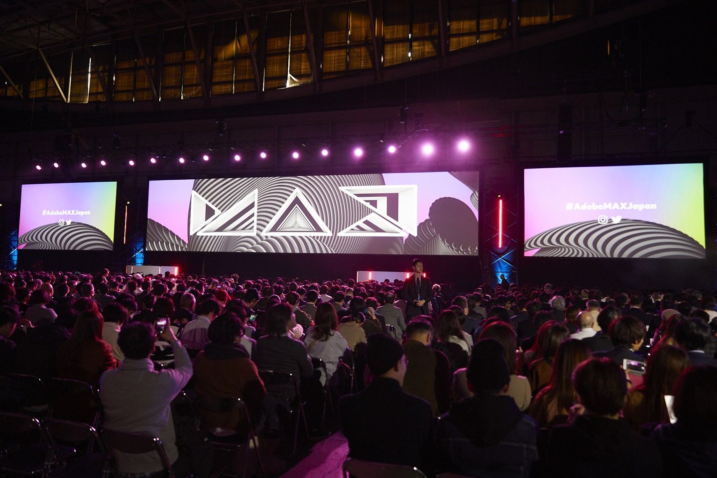 12月初旬に日本で開催した「Adobe MAX Japan 2019」の様子