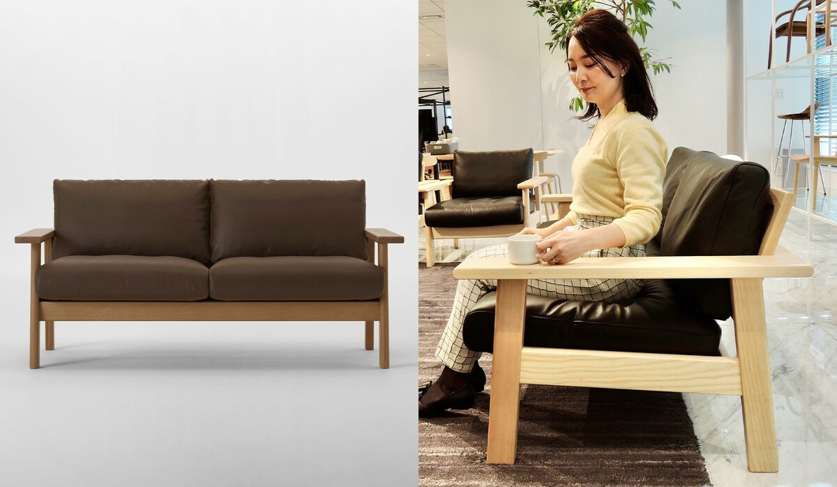 ちょい置きできる幅広アームの使い勝手にも注目！大胆な木組みと