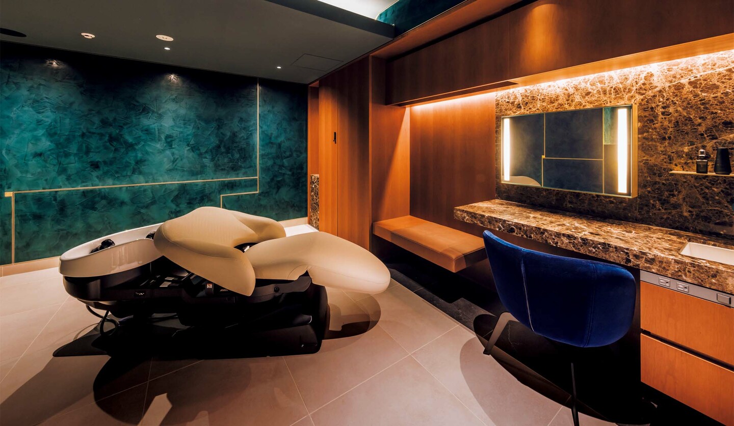 ヘッドスパ「クレーレ」のトリートメントルーム