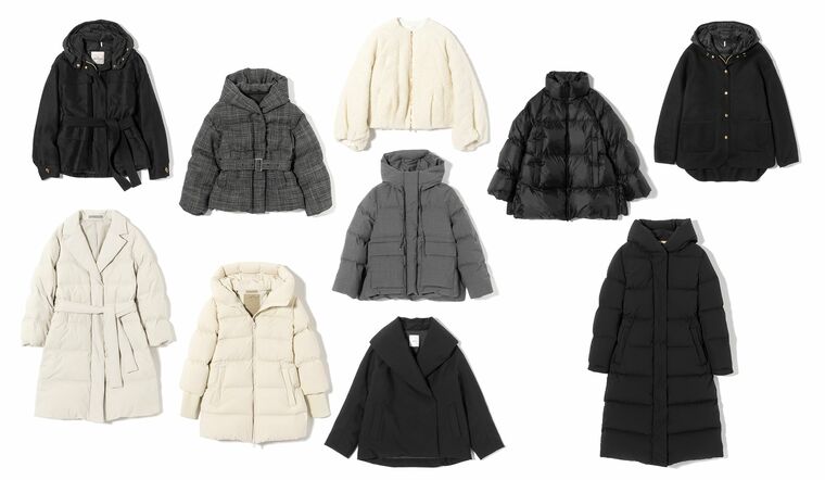 モンクレール、タトラス、ウールリッチ、セオリーリュクス、エブールのダウン