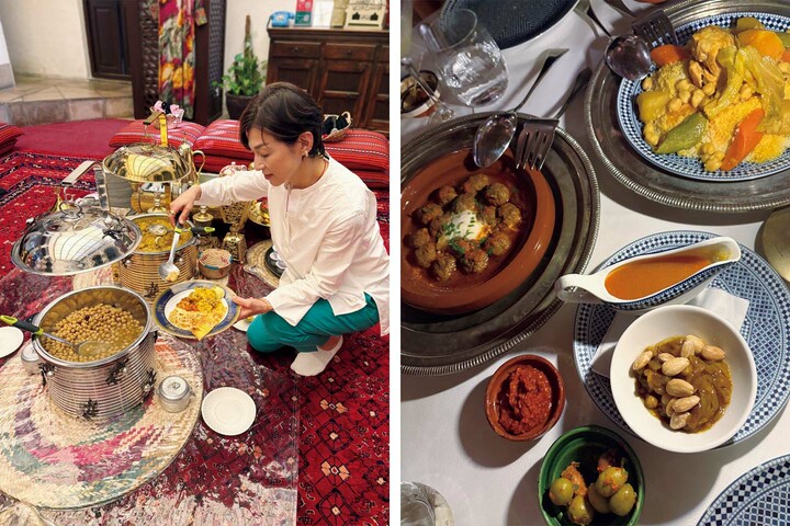 俳優の鈴木保奈美さんが撮影したドバイ旅行の写真と観光中の鈴木保奈美さん