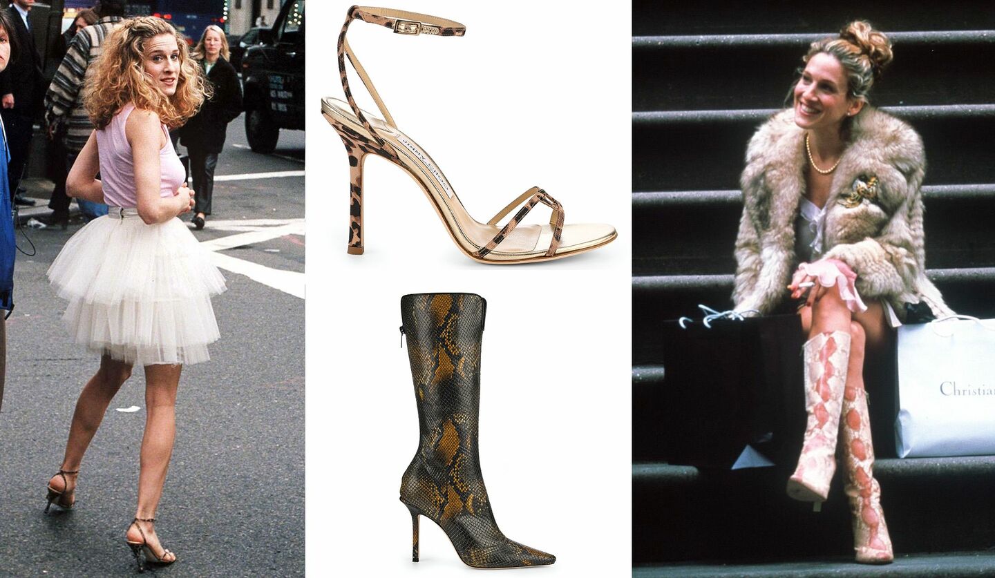 「JIMMY CHOO（ジミー チュウ）」のサンダルとブーツがアメリカドラマ『SEX AND THE CITY（セックス・アンド・ザ・シティ）』に登場したシーンの画像