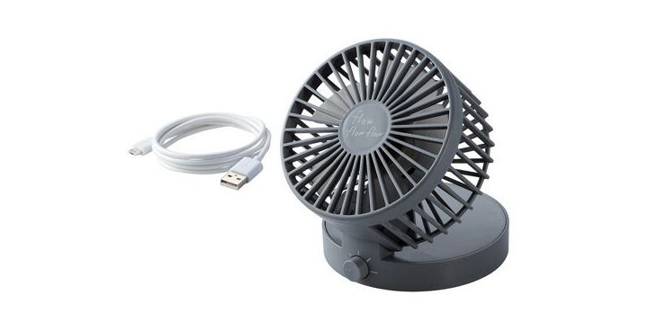 USB3.0専用扇風機「エレコム ELECOM FAN-U193GY USB扇風機 グレー」(ELECOM:エレコム)