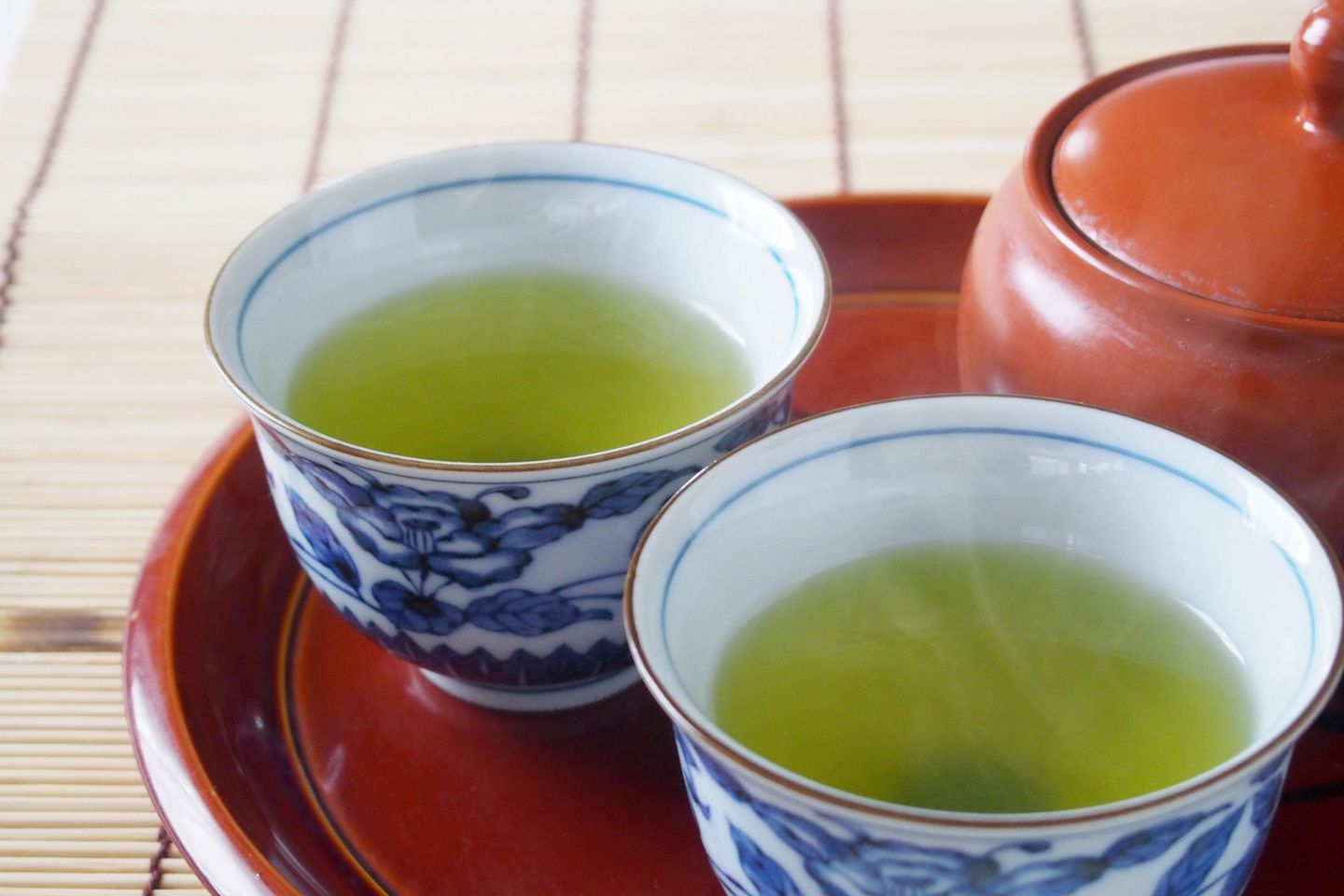 お茶との桜餅との組み合わせを満喫してみたい