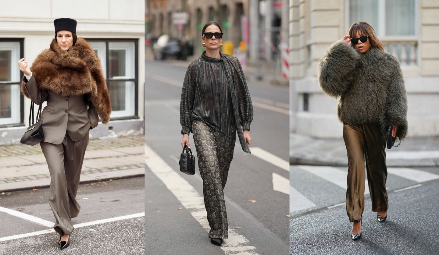 サテン・シアー・ファーで叶える華やぎコーデ3選