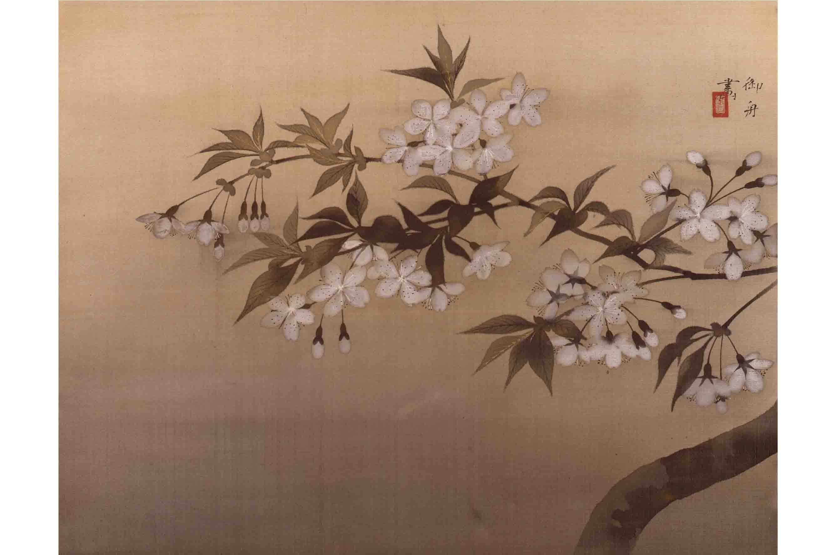 速水御舟 《夜桜》 1928(昭和3)年 絹本・彩色 山種美術館